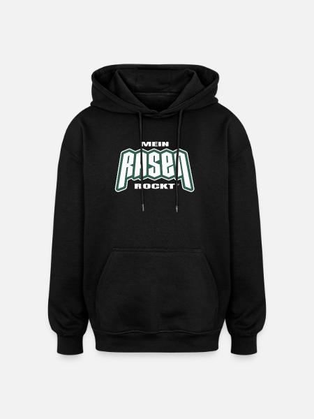 My lawn rocks - Oversized Unisex Hoodie - black