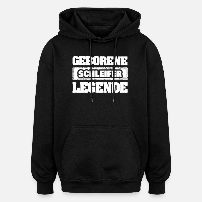 Grinder - Oversized Unisex Hoodie - black