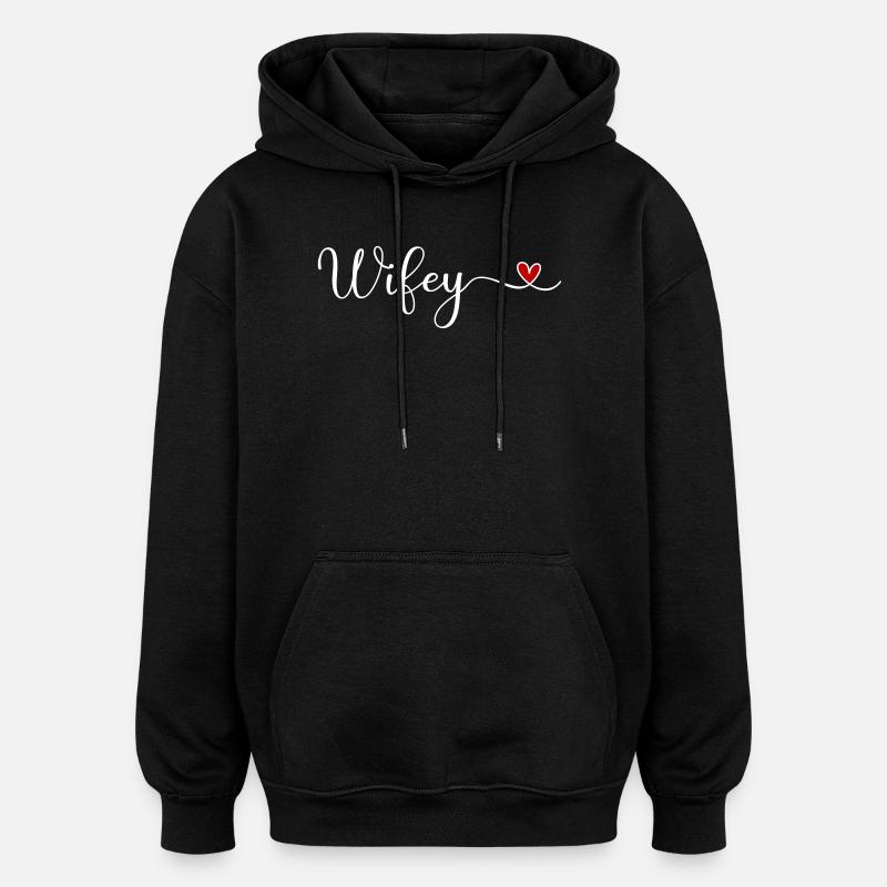 épouse - Sweat à capuche oversize unisexe - noir