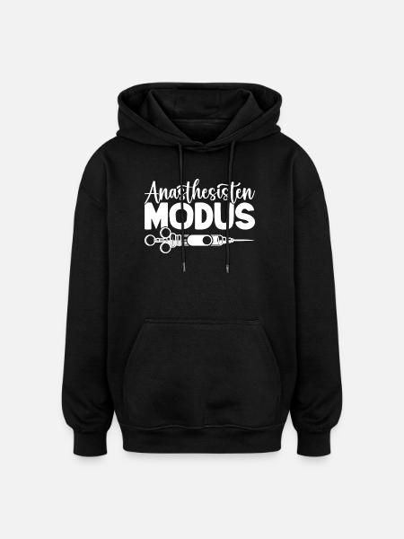 Funny Anesthesiologist Mode On Cooler - Oversized Unisex Hoodie - black