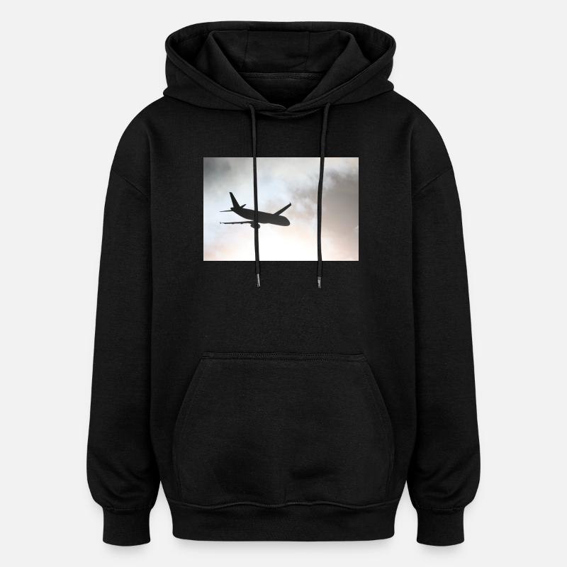 Das Phantom am Himmel - Oversized Unisex Hoodie - Schwarz