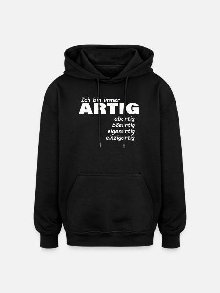 good - Oversized Unisex Hoodie - black