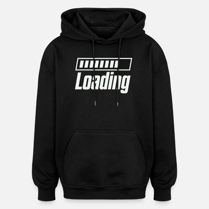 Loading Loading Bar - Oversized Unisex Hoodie - black