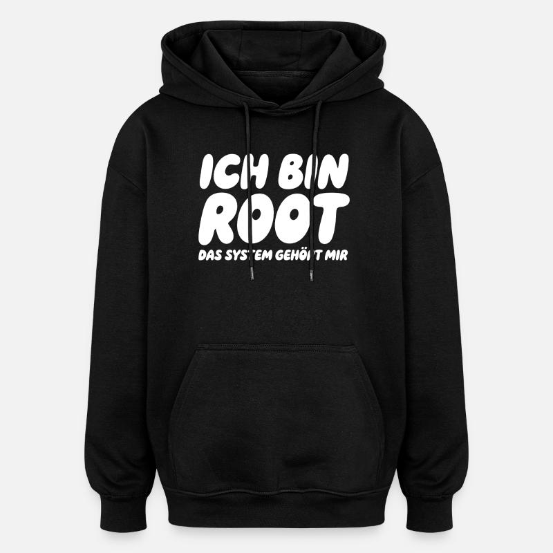 Je suis Root – Le système m’appartient - Sweat à capuche oversize unisexe - noir