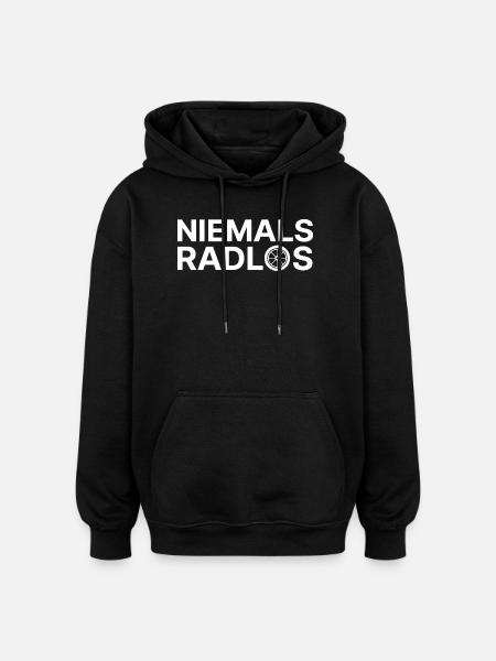 never bikeless - Oversized Unisex Hoodie - black