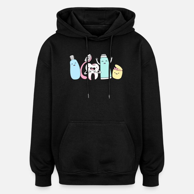 Receptionist Dentist - Oversized Unisex Hoodie - black