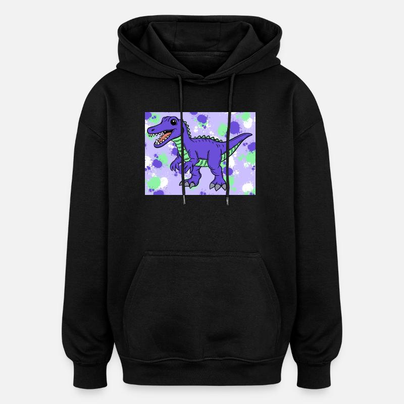 Baryonyx Dino - Oversized Unisex Hoodie - black