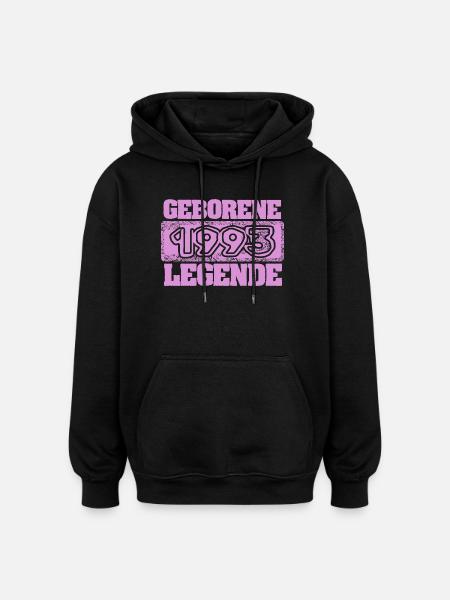 Legendary 1993 - Oversized Unisex Hoodie - black