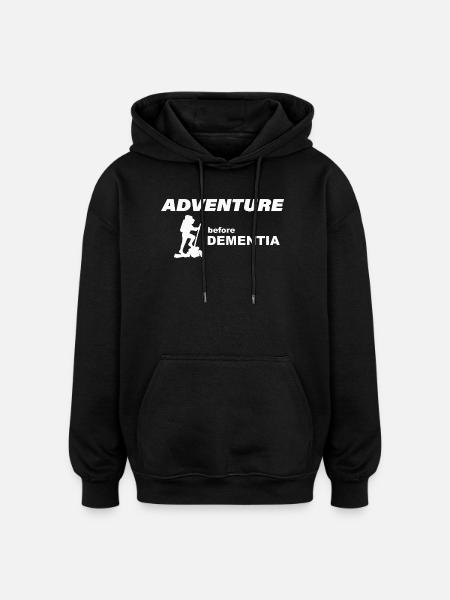 CLIMBING ADVENTURE - Oversized Unisex Hoodie - black