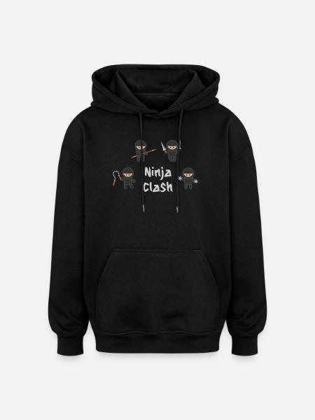 Ninja-Kampfsport-Training - Oversized Unisex Hoodie - Schwarz