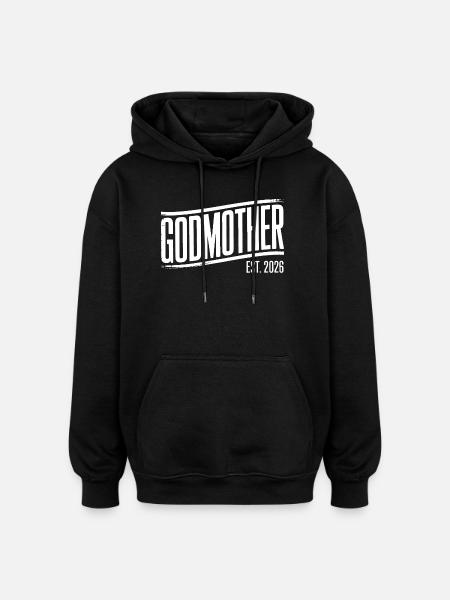 Godmother Est 2026 - Oversized Unisex Hoodie - black