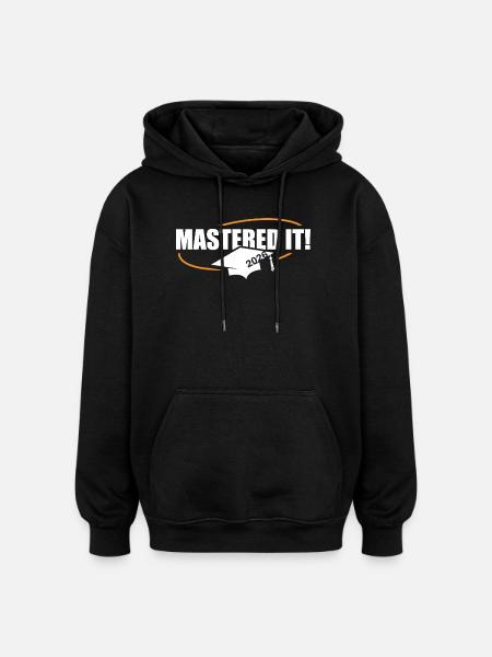 Master 2026 Diplôme - Sweat à capuche oversize unisexe - noir