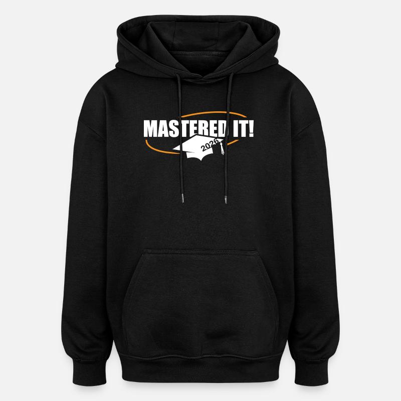 Master 2026 Diplôme - Sweat à capuche oversize unisexe - noir