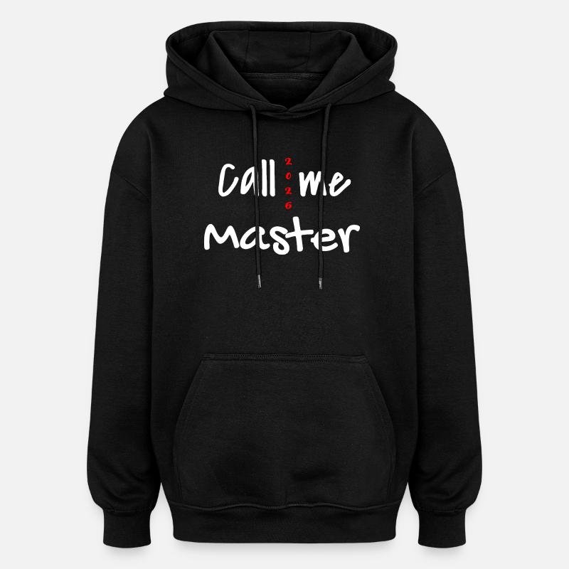 Master 2026 Diplôme - Sweat à capuche oversize unisexe - noir