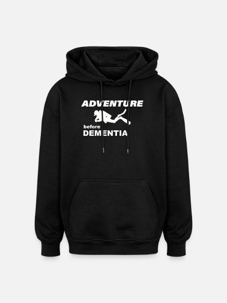 AVENTURE DE PLONGÉE - Sweat à capuche oversize unisexe - noir