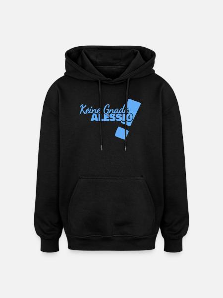 Alessio als Lustig - Oversized Unisex Hoodie - Schwarz