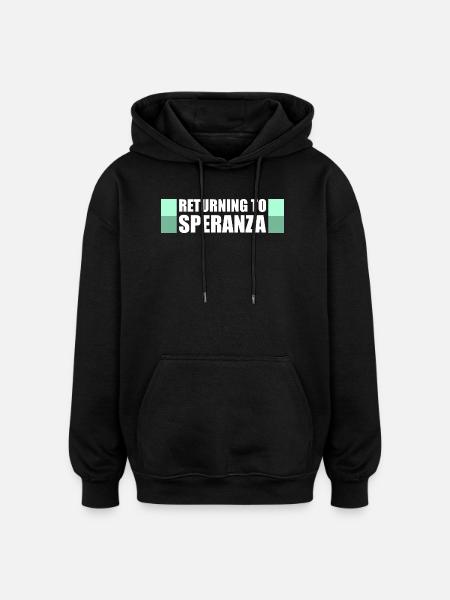Back to Speranza Funny Gaming Loot - Oversized Unisex Hoodie - black