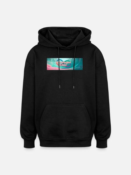 Neurodivergent & Valid - Sweat à capuche oversize unisexe - noir