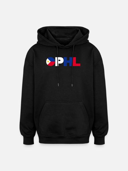 Philippines - Oversized Unisex Hoodie - black