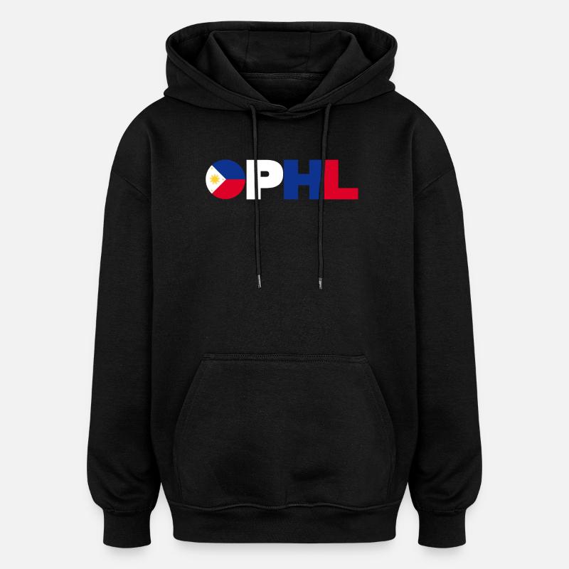 Philippines - Oversized Unisex Hoodie - black