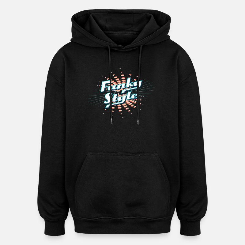 Funky Style - Oversized Unisex Hoodie - Schwarz