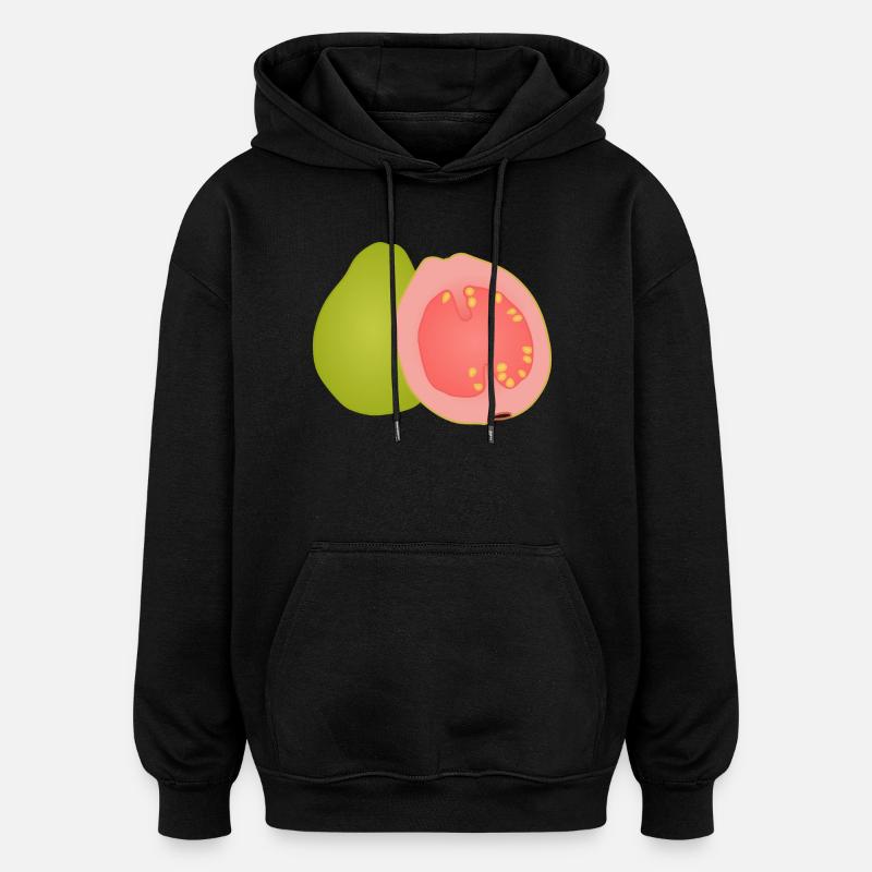 Art pop de goyave - Sweat à capuche oversize unisexe - noir