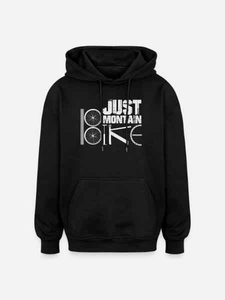 BMX Bicycle Saying bmx biker - Oversized Unisex Hoodie - black