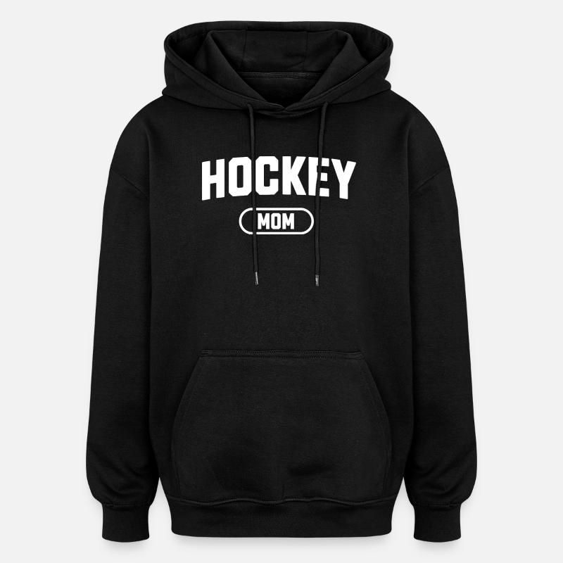 Hockey-Mutter - Oversized Unisex Hoodie - Schwarz