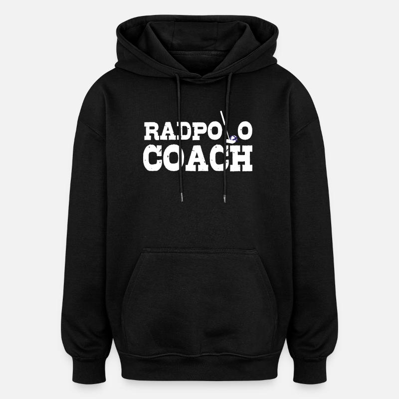 Radpolo Coach  - Oversized Unisex Hoodie - Schwarz