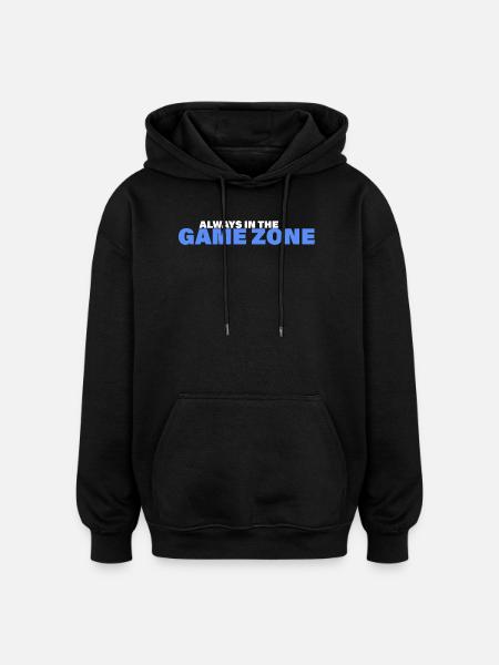 ZONE DE JEU - Sweat à capuche oversize unisexe - noir