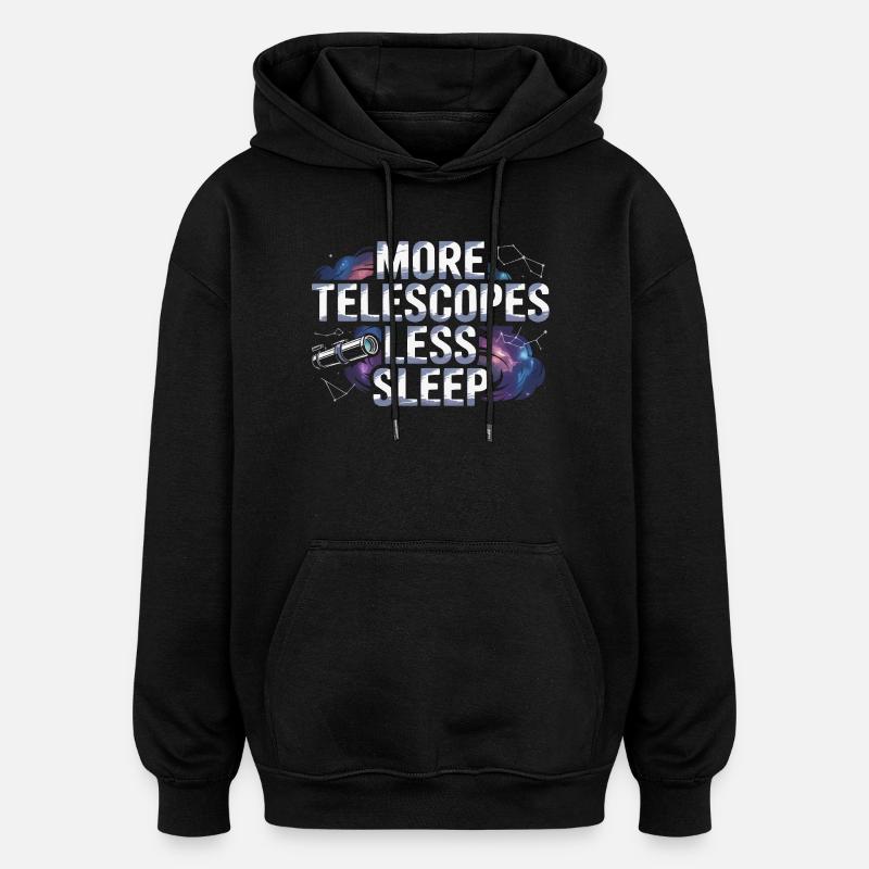 Astronom Galaxy Outerspace Universe Astronomie - Oversized Unisex Hoodie - Schwarz