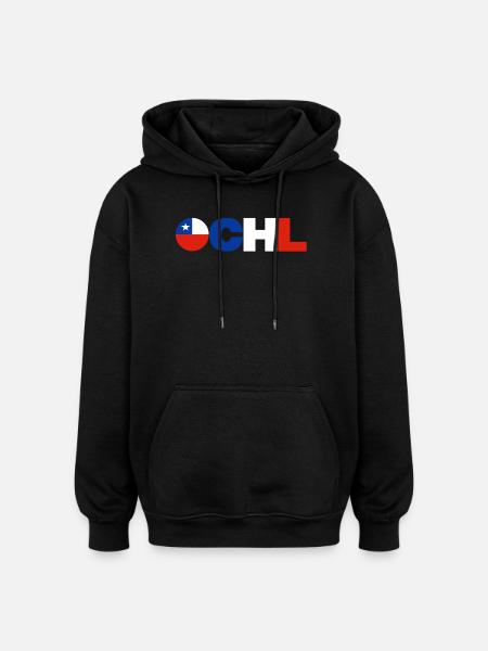 Chile - Oversized Unisex Hoodie - Schwarz