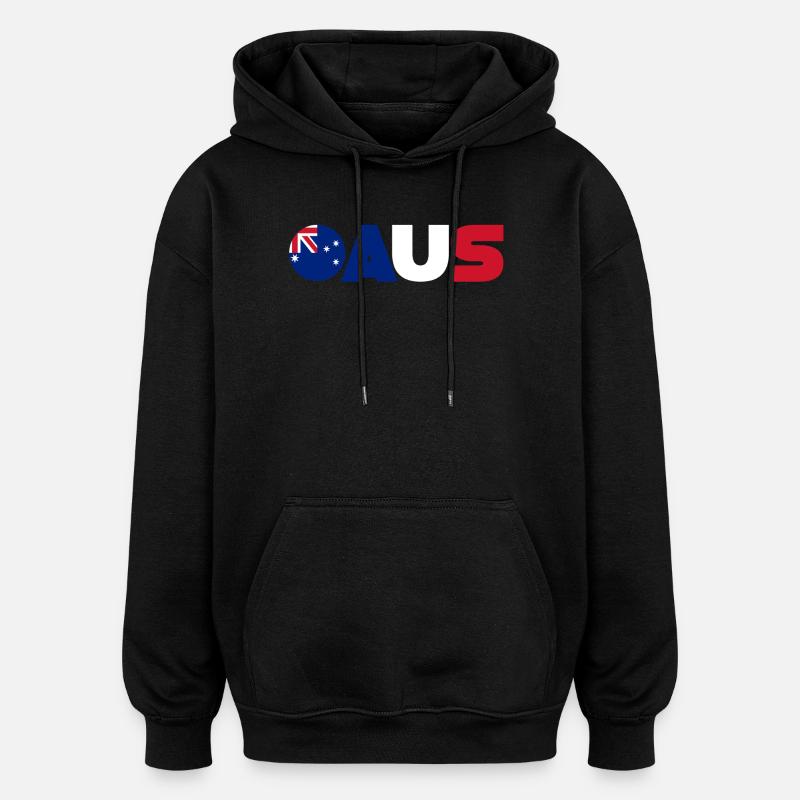 Australie - Sweat à capuche oversize unisexe - noir