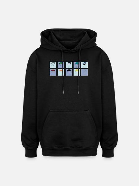 Smug Men Collection - Oversized Unisex Hoodie - black
