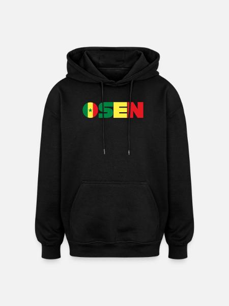 Senegal - Oversized Unisex Hoodie - Schwarz