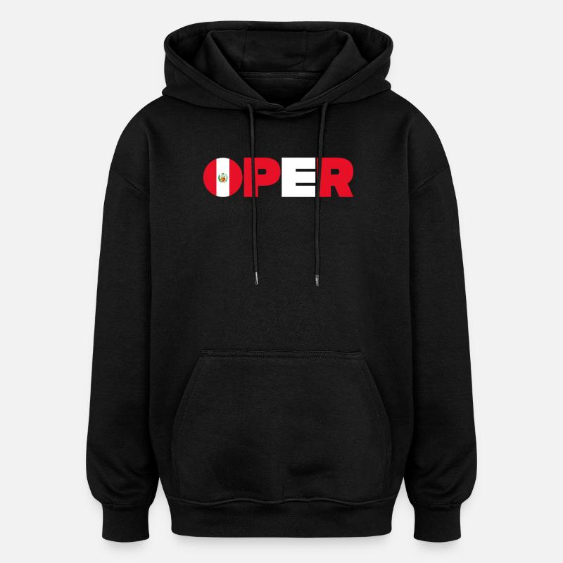 Peru - Oversized Unisex Hoodie - black