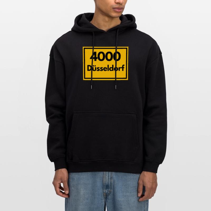 OLD POSTCODE POSTCODE RETRO 4000 DÜSSELDORF - OLD Oversized Unisex Hoodie