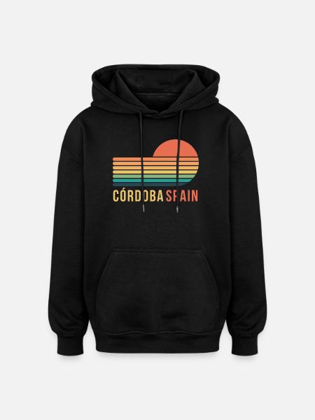 Cordoba Spain - Oversized Unisex Hoodie - black