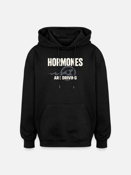 Perimenopause Humor Perimenopause - Oversized Unisex Hoodie - black