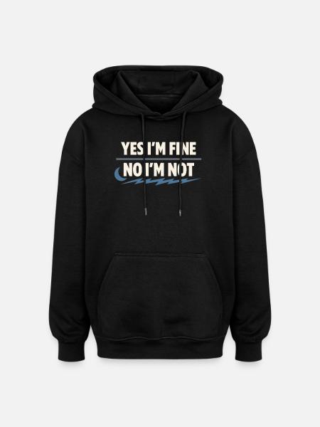 Perimenopause Humor Perimenopause - Oversized Unisex Hoodie - black
