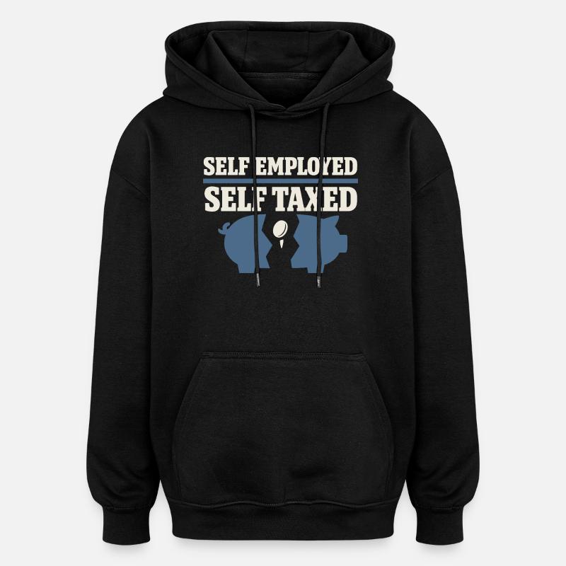 Indépendant indépendant Steuerhumor 1099 Life - Sweat à capuche oversize unisexe - noir