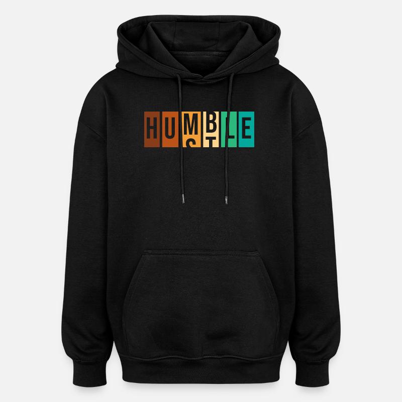 Workaholic Humble - Oversized Unisex Hoodie - Schwarz