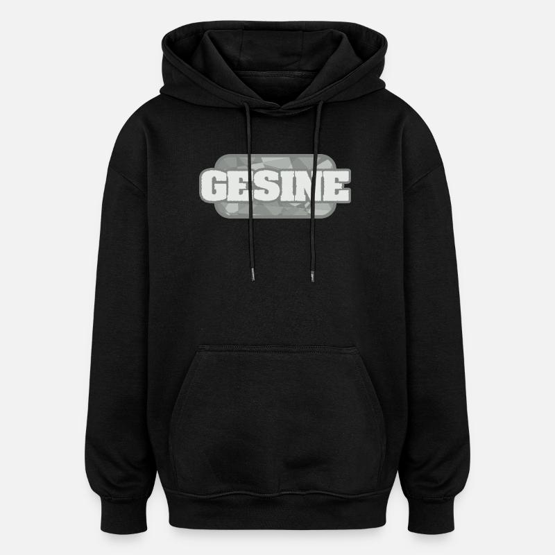 Bio Gesine - Sweat à capuche oversize unisexe - noir