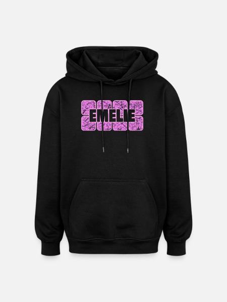 Geschenk für Emelie - Oversized Unisex Hoodie - Schwarz