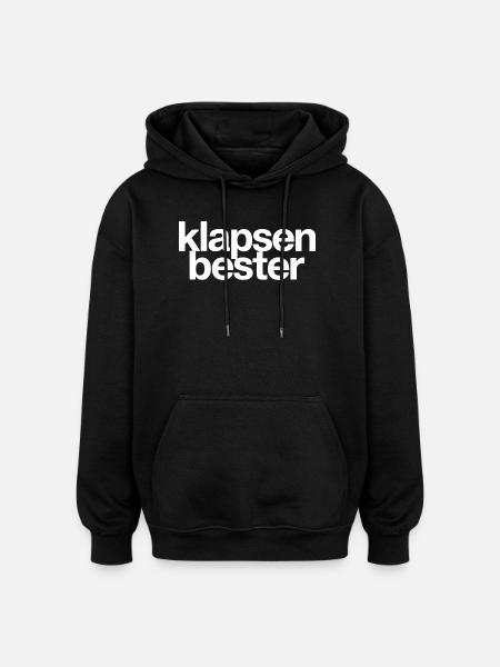 Meilleure phrase folle du bureau - Sweat à capuche oversize unisexe - noir