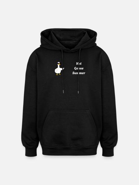 Hot Goose Summer - Oversized Unisex Hoodie - black