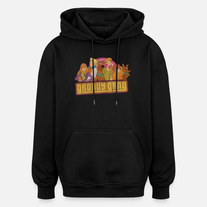 Scooby-Doo Bande Groovy - Sweat à capuche oversize unisexe - noir