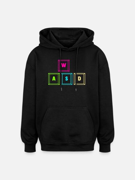 Gaming Computer Gamer Gaming Gamer - Oversized Unisex Hoodie - black