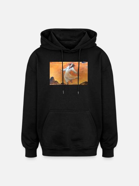 Der Tänzer - Oversized Unisex Hoodie - Schwarz