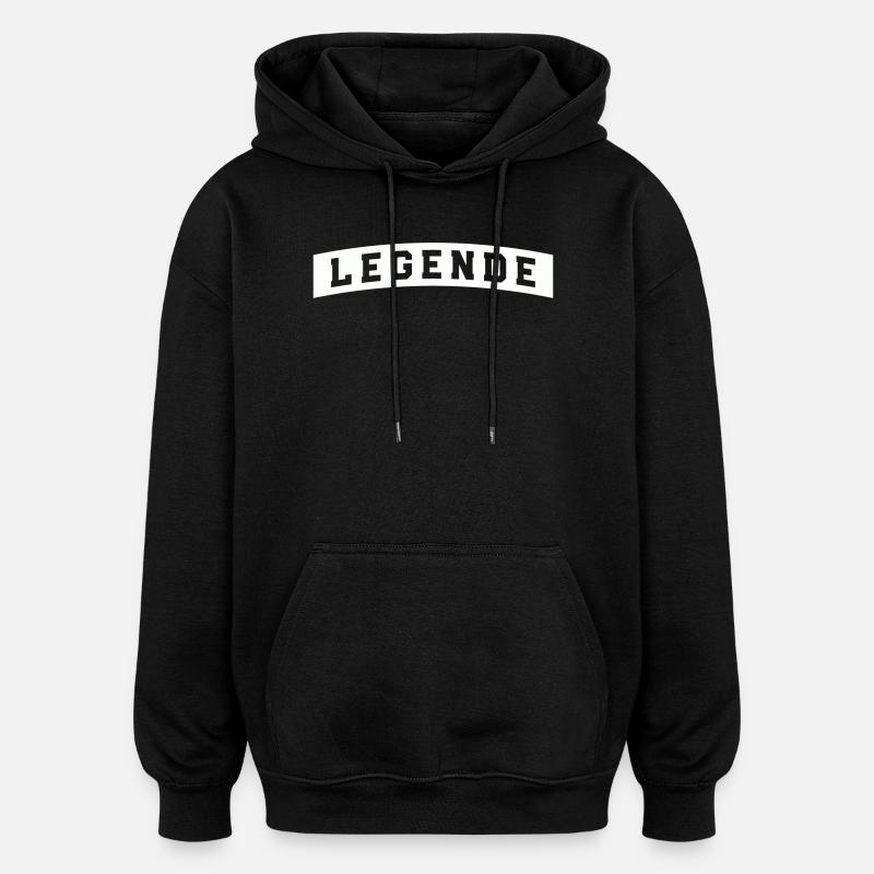 Legend - Oversized Unisex Hoodie - black